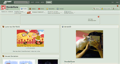 Desktop Screenshot of powderrune.deviantart.com