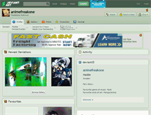 Tablet Screenshot of animefreakone.deviantart.com