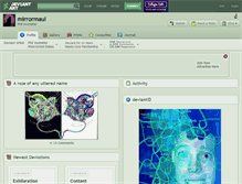 Tablet Screenshot of mirrormaul.deviantart.com