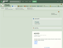 Tablet Screenshot of chiyako.deviantart.com