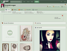 Tablet Screenshot of emerald-mcgee.deviantart.com