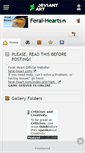 Mobile Screenshot of feral-hearts.deviantart.com