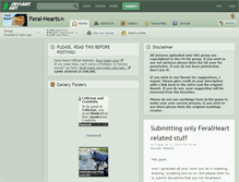 Tablet Screenshot of feral-hearts.deviantart.com