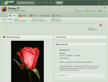 Tablet Screenshot of chrissy-77.deviantart.com