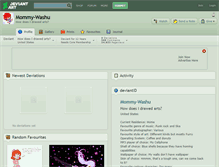 Tablet Screenshot of mommy-washu.deviantart.com