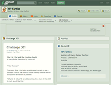 Tablet Screenshot of hp-fanfics.deviantart.com