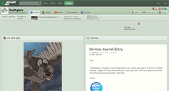 Desktop Screenshot of deathglare.deviantart.com