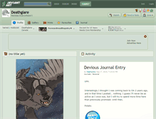 Tablet Screenshot of deathglare.deviantart.com
