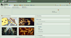 Desktop Screenshot of frozon.deviantart.com