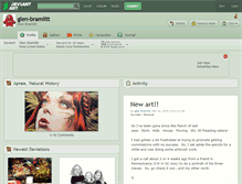 Tablet Screenshot of glen-bramlitt.deviantart.com
