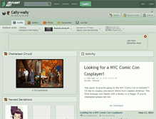 Tablet Screenshot of cally-wally.deviantart.com