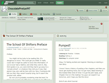Tablet Screenshot of chocolatepretzel97.deviantart.com