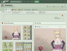 Tablet Screenshot of kafeiketon.deviantart.com