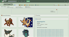 Desktop Screenshot of mysticdragonfire.deviantart.com