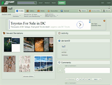 Tablet Screenshot of 1xt.deviantart.com