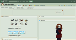 Desktop Screenshot of lunathepuppeh.deviantart.com