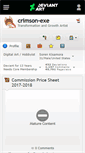 Mobile Screenshot of crimson-exe.deviantart.com