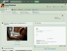Tablet Screenshot of jonnythegreat.deviantart.com