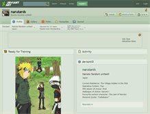 Tablet Screenshot of narutards.deviantart.com