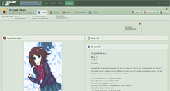 Desktop Screenshot of crystal-siren.deviantart.com