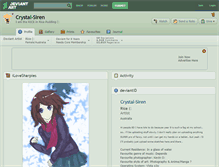 Tablet Screenshot of crystal-siren.deviantart.com