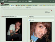 Tablet Screenshot of mandaaa.deviantart.com