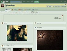 Tablet Screenshot of calliopesroom.deviantart.com