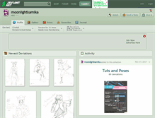 Tablet Screenshot of moonlightkamika.deviantart.com