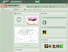 Tablet Screenshot of big-toad-girls.deviantart.com