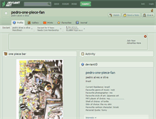 Tablet Screenshot of pedro-one-piece-fan.deviantart.com