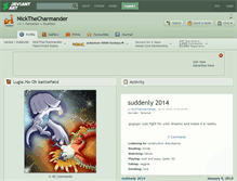 Tablet Screenshot of nickthecharmander.deviantart.com