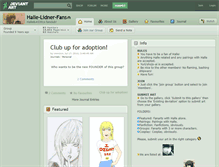 Tablet Screenshot of halle-lidner-fans.deviantart.com