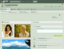 Tablet Screenshot of freyjashieldmaiden.deviantart.com