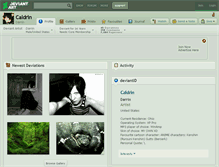 Tablet Screenshot of caldrin.deviantart.com