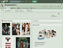 Tablet Screenshot of ghostbustersnews.deviantart.com