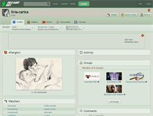 Tablet Screenshot of livia-carica.deviantart.com