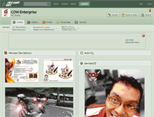 Tablet Screenshot of cow-enterprise.deviantart.com