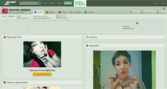 Desktop Screenshot of monroe-vampire.deviantart.com