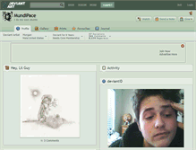 Tablet Screenshot of mundipace.deviantart.com