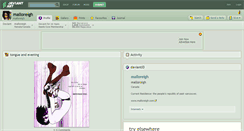 Desktop Screenshot of malloreigh.deviantart.com