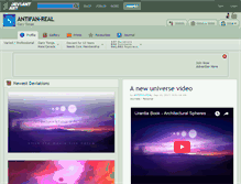 Tablet Screenshot of antifan-real.deviantart.com