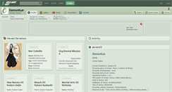 Desktop Screenshot of demonkun.deviantart.com