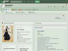 Tablet Screenshot of demonkun.deviantart.com