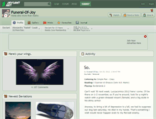 Tablet Screenshot of funeral-of-joy.deviantart.com