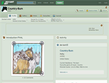 Tablet Screenshot of country-bum.deviantart.com
