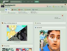 Tablet Screenshot of fanofanime101.deviantart.com