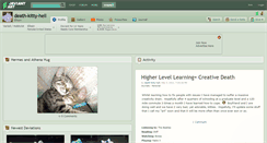 Desktop Screenshot of death-kitty-hell.deviantart.com