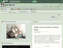 Tablet Screenshot of death-kitty-hell.deviantart.com