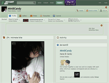 Tablet Screenshot of mint8candy.deviantart.com