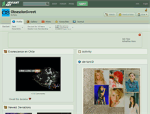 Tablet Screenshot of obsessionsweet.deviantart.com
